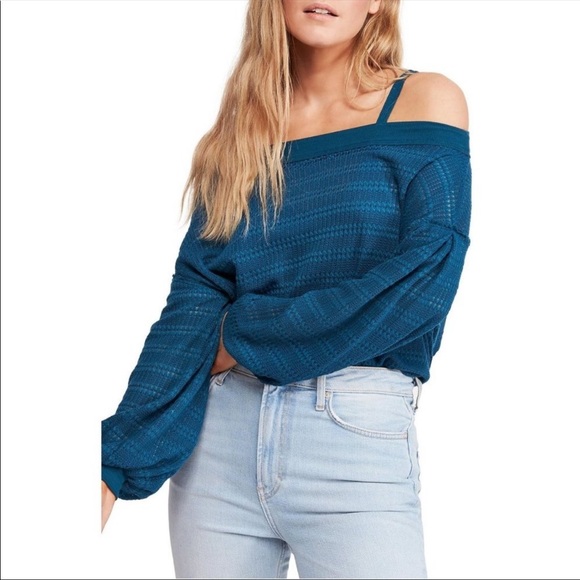 Free People Tops - Free People Crop Top Knit Top Sz L New
